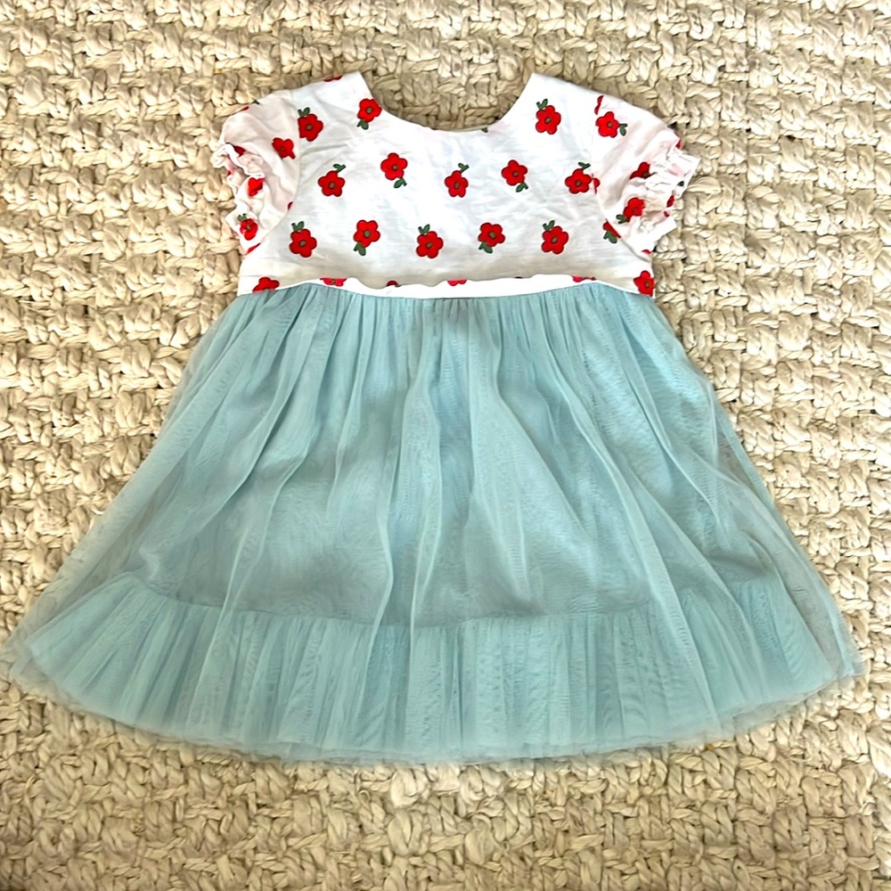 Baby Boden floral tulle dress